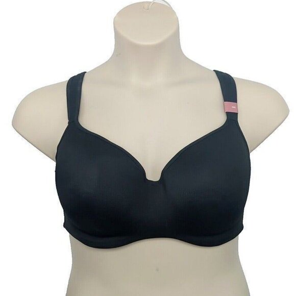Cacique Lane Bryant Bra Smooth Balconette Underwire Plus Size 46D Black - Picture 8 of 10